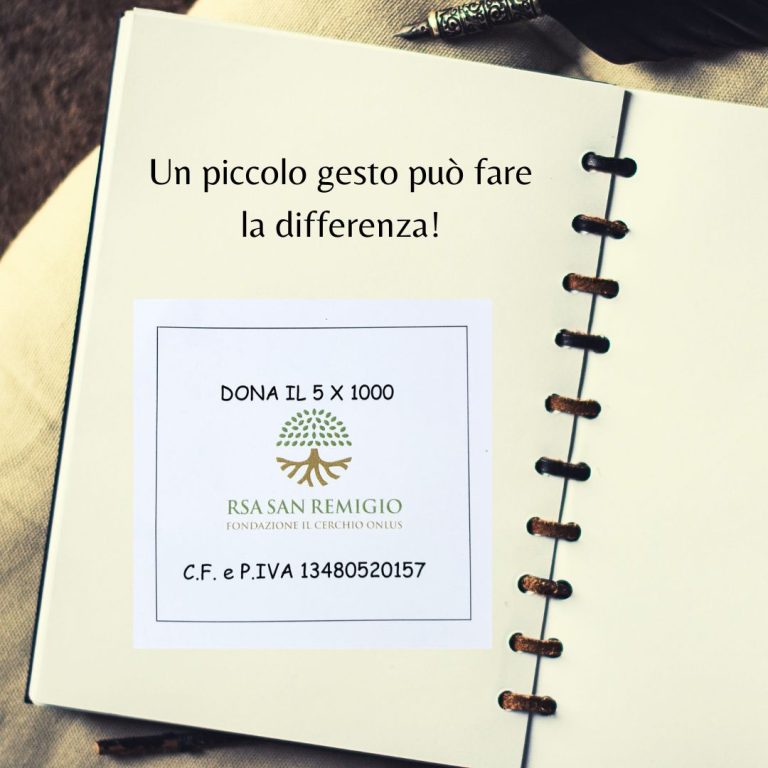 5 x 1000, un piccolo gesto può fare la differenza!
